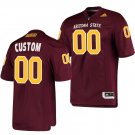 Custom Arizona State Sun Devils Jersey Name and Number NCAA College Football Maroon Replica