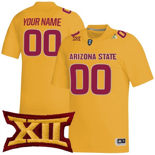 Custom Arizona State Sun Devils Jersey Name and Number College Football Gold Game Stitched