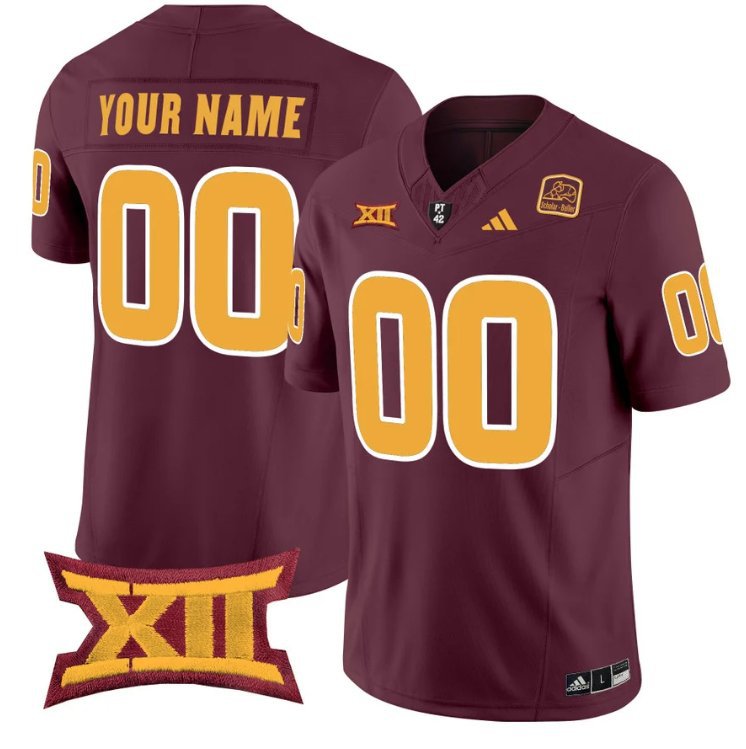 Custom Arizona State Sun Devils Jersey Name and Number Vapor Limited College Football Maroon