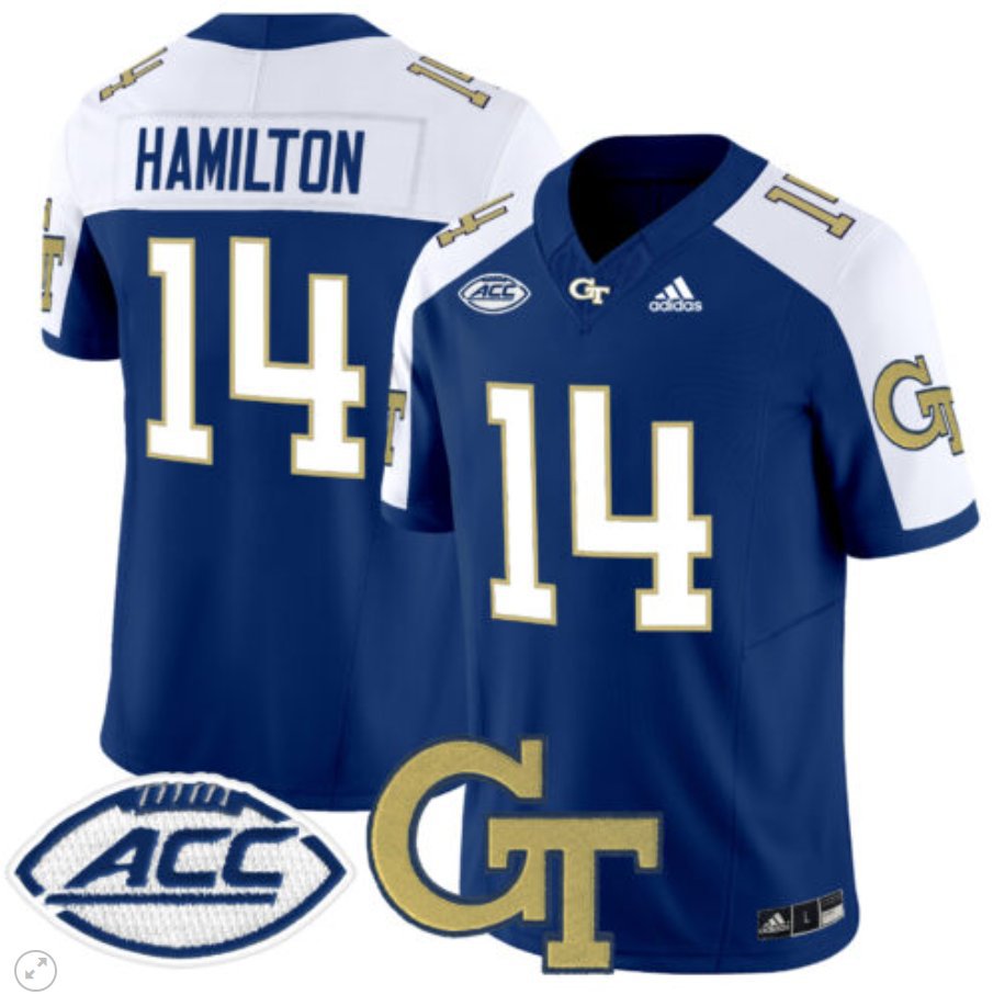 Joe Hamilton Jersey #14 Georgia Tech Yellow Jackets Vapor Limited Football Navy Alternate