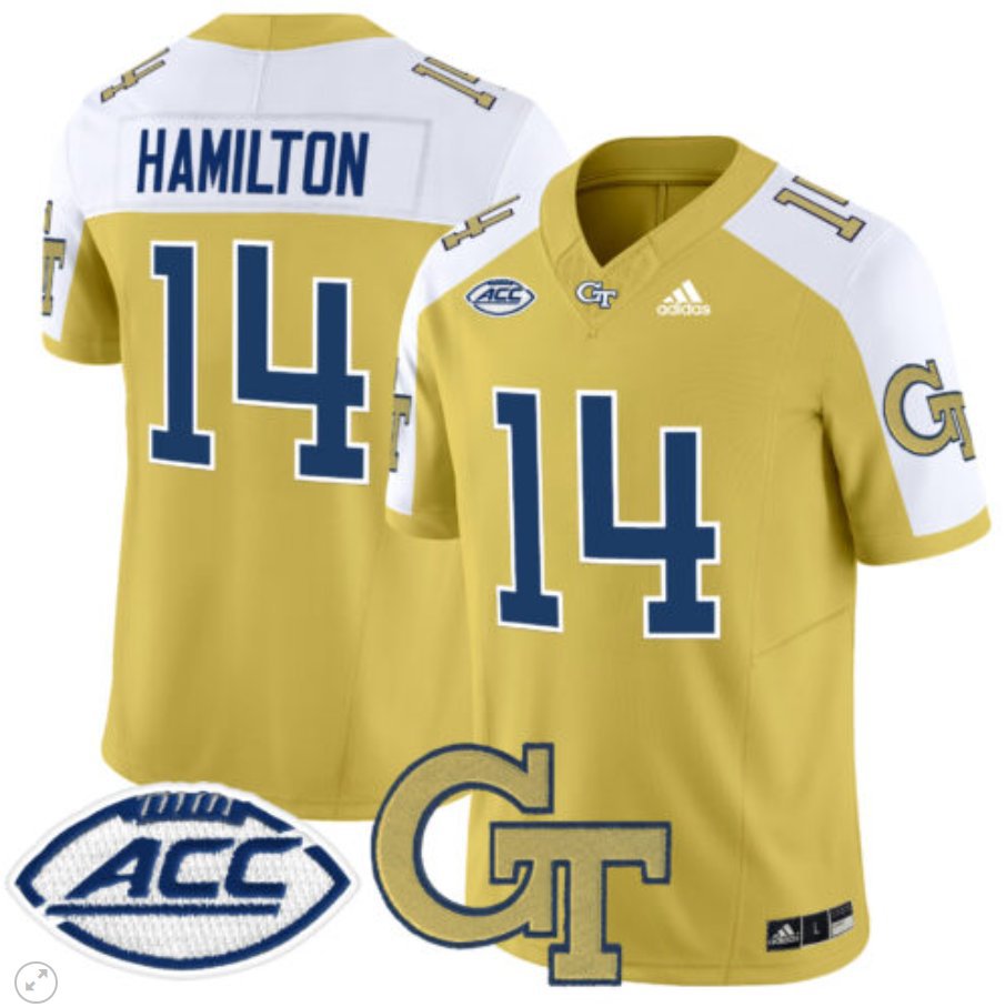 Joe Hamilton Jersey #14 Georgia Tech Yellow Jackets Vapor Limited Football Gold Alternate