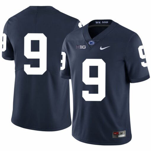 Penn State Nittany Lions #9 Trace McSorley Football Jersey No Name Dark Blue