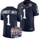 KeAndre Lambert Smith Jersey #1 Penn State Peach Bowl Patch 2024 College Football Navy