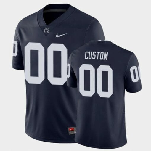 Penn State Nittany Lions Custom Name and Number Navy College Football Game Jersey