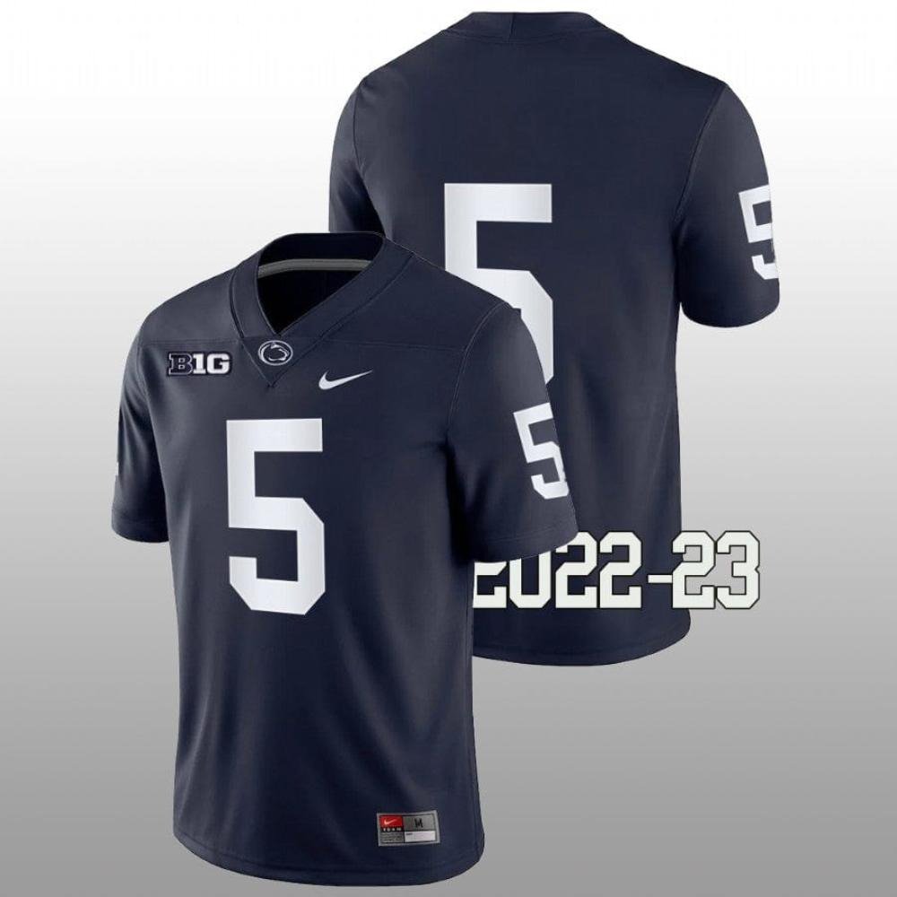 Penn State Mitchell Tinsley Jersey #5 College Game Navy No Name