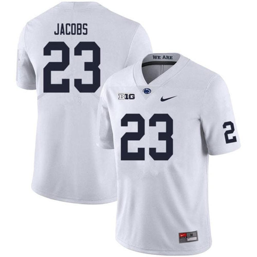 Penn State Curtis Jacobs Jersey #23 College Game White With Name