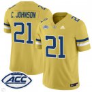 Calvin Johnson Jersey #21 Georgia Tech Yellow Jackets Vapor Limited Football Gold