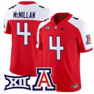 Tetairoa Mcmillan Jersey #4 Arizona Wildcats Vapor Limited Football Red Alternate
