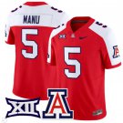 Jacob Manu Jersey #5 Arizona Wildcats Vapor Limited Football Red Alternate