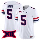 Jacob Manu Jersey #5 Arizona Wildcats Vapor Limited Football White