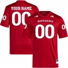 Custom Rutgers Scarlet Knights Jersey Name and Number College Football Scarlet Home Game Stitched