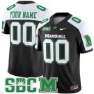 Custom Marshall Thundering Herd Jersey Name and Number Vapor Limited Football Black Alternate