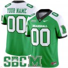 Custom Marshall Thundering Herd Jersey Name and Number Vapor Limited Football Green Alternate