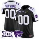 Custom Kansas State Wildcats Jersey Name and Number Vapor Limited Football Black Alternate