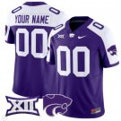 Custom Kansas State Wildcats Jersey Name and Number Vapor Limited Football Purple Alternate
