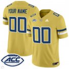 Custom Georgia Tech Yellow Jackets Jersey Name and Number Vapor Limited Football Gold