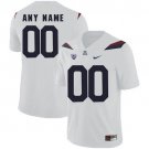 Custom Arizona Wildcats Jersey Name and Number NCAA College Football White