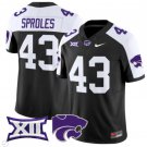 Darren Sproles Jersey #43 Kansas State Wildcats Vapor Limited Football Black Alternate