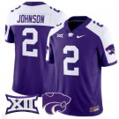 Avery Johnson Jersey #2 Kansas State Wildcats Vapor Limited Football Purple Alternate