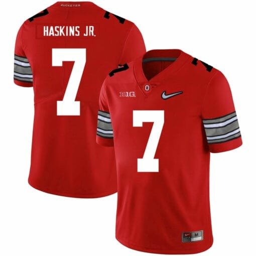 Dwayne Haskins Jersey Ohio State Buckeyes #7 Football Jersey Diamond Red