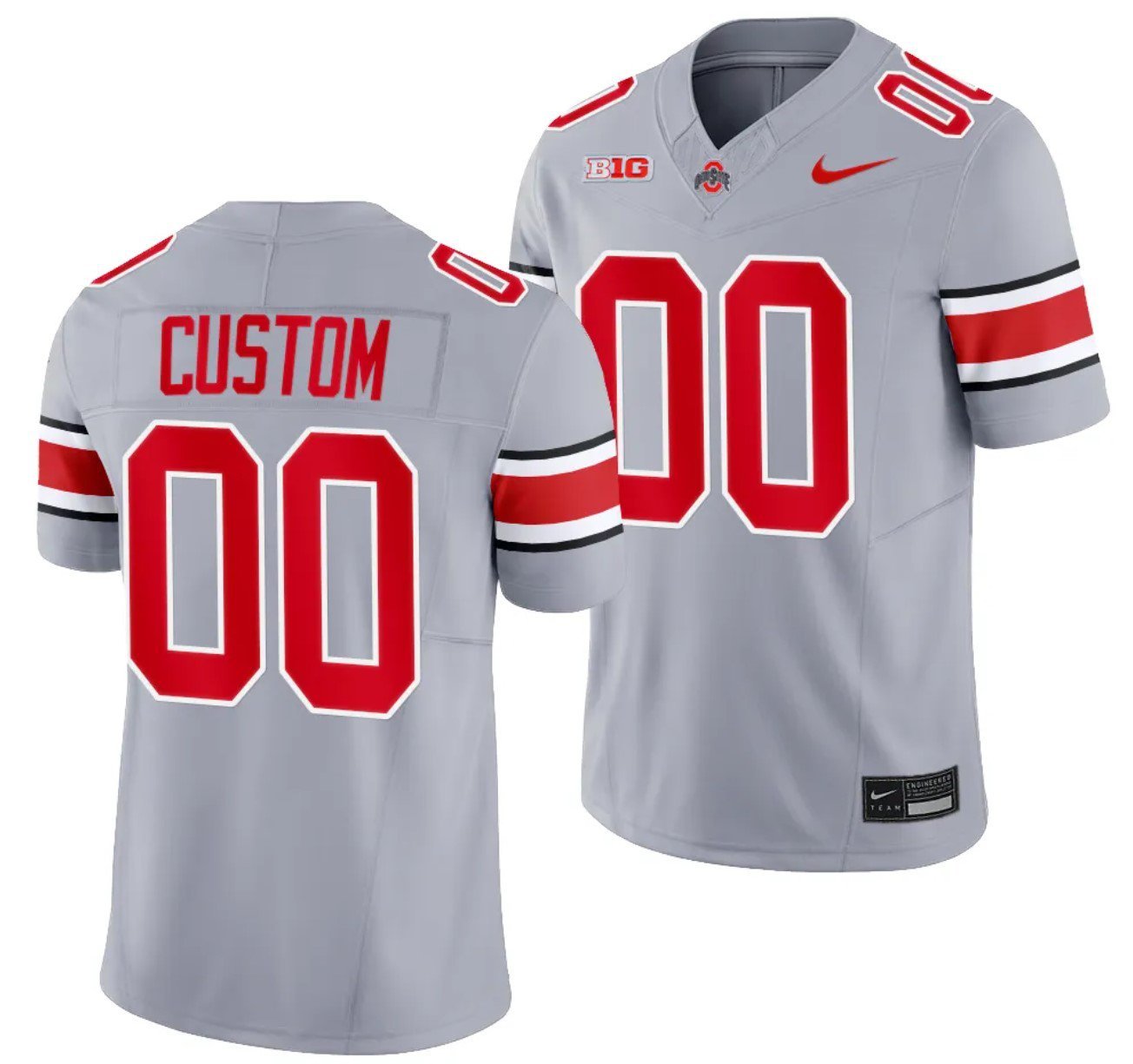 Custom Ohio State Buckeyes Jersey Name and Number Alternate Gray Limited College Football 2023