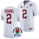 Caleb Downs Jersey #2 Alabama Crimson Tide Rose Bowl Game 2024 Patch College Football