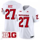 Ray Rice Jersey #27 Rutgers Scarlet Knights Vapor Limited Football White
