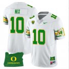 Bo Nix Jersey Oregon Ducks ‘Mighty Oregon’ Throwback Football Uniforms Oregon State Patch White