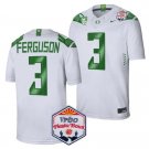 Terrance Ferguson Jersey #3 Oregon Ducks Fiesta Bowl Patch 2024 Football White