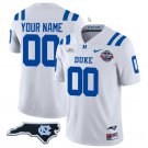 Custom Duke Blue Devils Jersey Name and Number Football Limited White - NC State