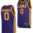 Trae Hannibal Jersey #0 LSU Tigers College Basketball Purple