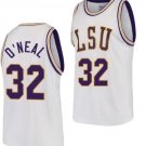 Shareef O’Neal Jersey #32 LSU Tigers College Basketball White Replica
