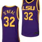 Shareef O’Neal Jersey #32 LSU Tigers College Basketball Purple Replica