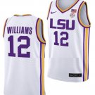 KJ Williams Jersey #12 LSU Tigers College Basketball Limited White