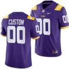 Custom Lsu Tigers Jersey Name and Number NCAA College Football SEC Patch Purple