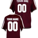 Custom Texas AM Aggies Jersey Name and Number NCAA College Football Red
