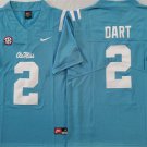 Ole Miss Rebels #2 Jaxson Dart Jersey Light Blue F.U.S.E. Limited Football Game