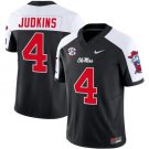 Quinshon Judkins Jersey #4 Ole Miss Rebels Football Vapor Limited All Stitched White