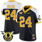Oregon Jersey #24 Oregon Duck Forever Gang Green Football Black Alternate