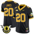 Jordan James Jersey #20 Oregon Duck Forever Gang Green Football Black