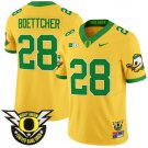 Bryce Boettcher Jersey #28 Oregon Duck Forever Gang Green Football Gold