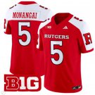 Kyle Monangai Jersey #5 Rutgers Scarlet Knights Vapor Limited Football Red Alternate