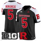 Kyle Monangai Jersey #5 Rutgers Scarlet Knights Vapor Limited Football Black Alternate