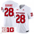 Dariel Djabome Jersey #28 Rutgers Scarlet Knights Vapor Limited Football White
