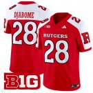 Dariel Djabome Jersey #28 Rutgers Scarlet Knights Vapor Limited Football Red Alternate
