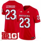 Brian Leonard Jersey #23 Rutgers Scarlet Knights Vapor Limited Football Red