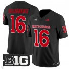 Athan Kaliakmanis Jersey #16 Rutgers Scarlet Knights Vapor Limited Football Black