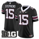 Sandy Stephens Jersey #15 Minnesota Golden Gophers Vapor Limited Football Black