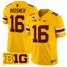 Max Brosmer Jersey #16 Minnesota Golden Gophers Vapor Limited Football Gold