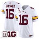 Max Brosmer Jersey #16 Minnesota Golden Gophers Vapor Limited Football White